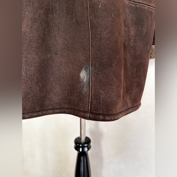 Doncaster leather sheep skin lined coat - Picture 6 of 8